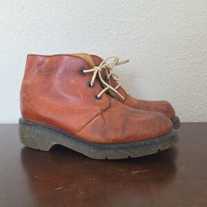 Men's Dr Martens Air Wair   Brown Leather Ankle Boots